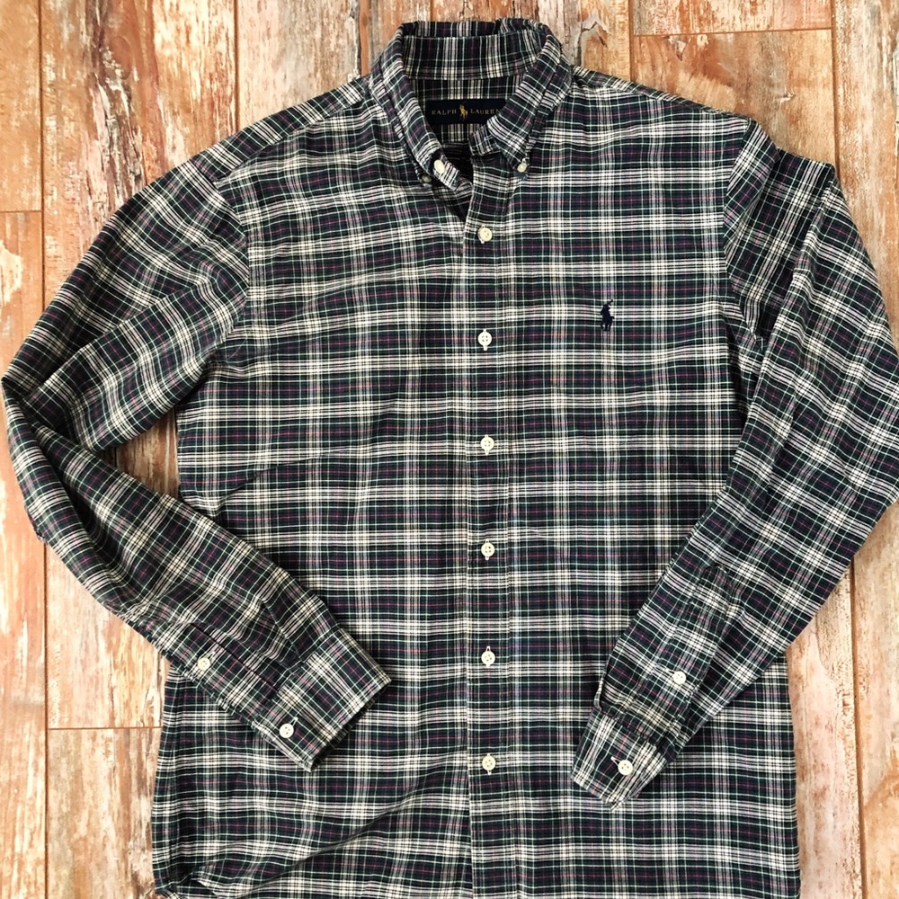 Ralph Lauren Polo Button Down Long sleeve Plaid